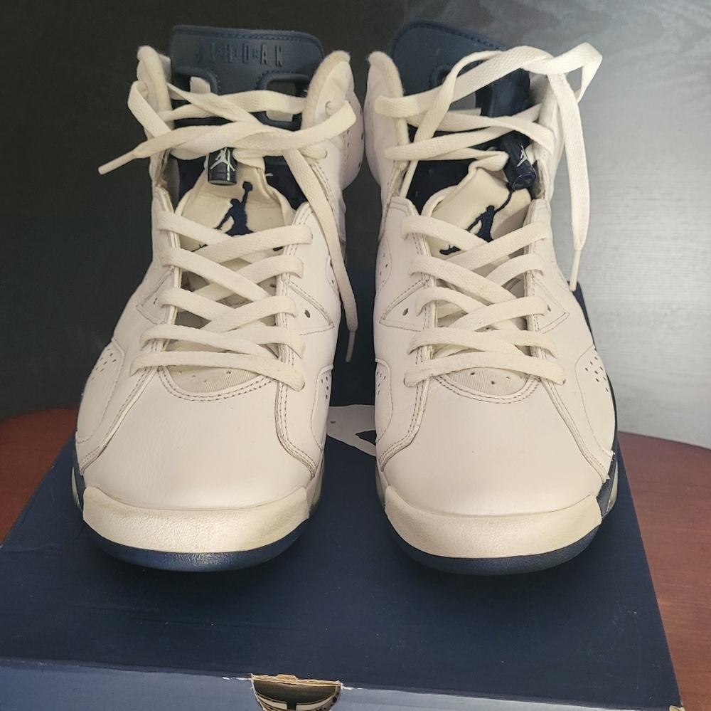 Air Jordan 6 Retro "MIDNIGHT NAVY" 2022 - Size 9.5 - ct8529 141 .